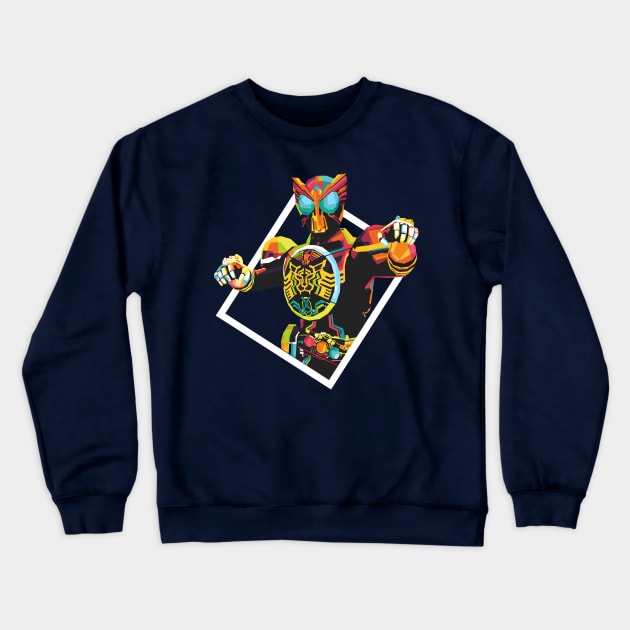 Kamen Rider OOO Crewneck Sweatshirt by desilutfiaa